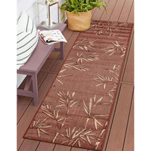 Load image into Gallery viewer, Liora Manne Carmel Bamboo Border Indoor Outdoor Area Rug Chili