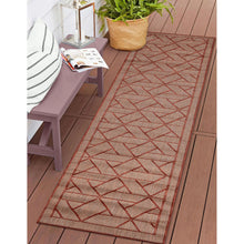Load image into Gallery viewer, Liora Manne Carmel Pyramid Indoor Outdoor Area Rug Chili