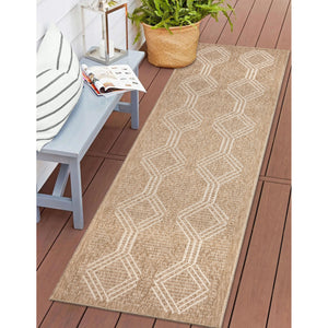 Liora Manne Sahara Links Indoor Outdoor Area Rug Ivory