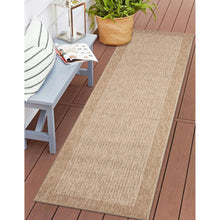 Load image into Gallery viewer, Liora Manne Sahara Texture Border Indoor Outdoor Area Rug Ivory