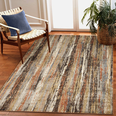 Liora Manne Ariana Brushstrokes Indoor Area Rug Earth