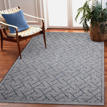 Load image into Gallery viewer, Liora Manne Carmel Pyramid Indoor Outdoor Area Rug Navy