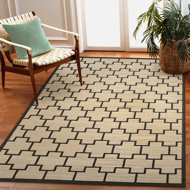 Liora Manne Katonah Tile Indoor Outdoor Area Rug Natural