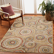 Load image into Gallery viewer, Liora Manne Marina Basket Circles Indoor Outdoor Area Rug Multi