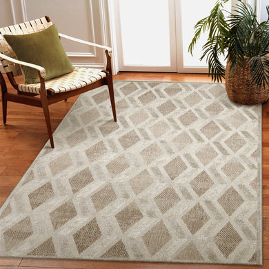 Liora Manne Napoli Diamonds Indoor Rug Natural