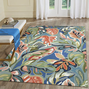 Liora Manne Capri On Holiday Indoor Outdoor Rug Aqua