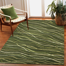 Load image into Gallery viewer, Liora Manne Horizon Ribbons Indoor Area Rug Moss