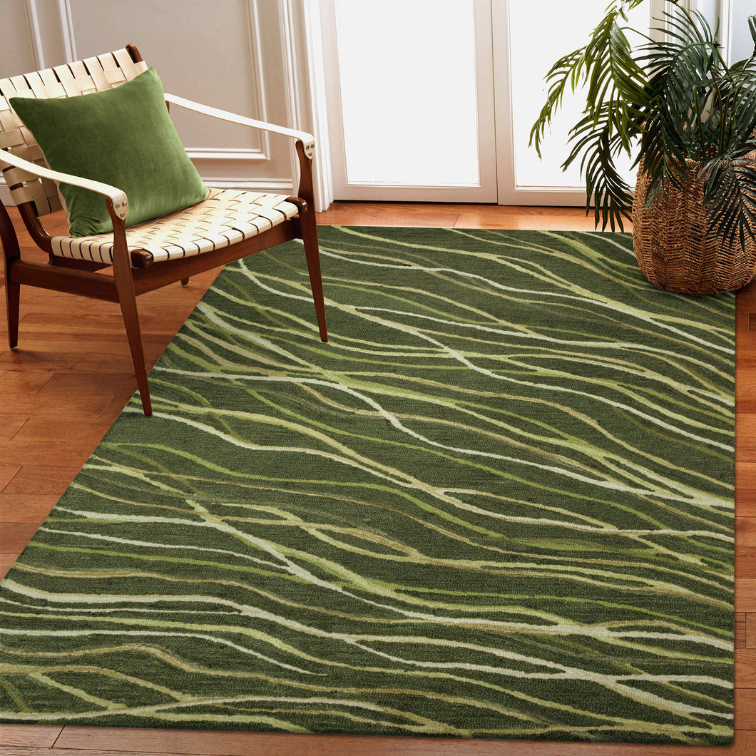 Liora Manne Horizon Ribbons Indoor Area Rug Moss