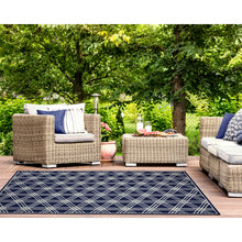 Load image into Gallery viewer, Liora Manne Capri Hex Indoor Outdoor Rug Navy