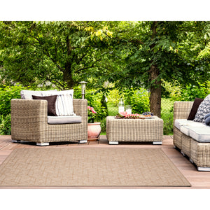 Liora Manne Carmel Pyramid Indoor Outdoor Area Rug Sand