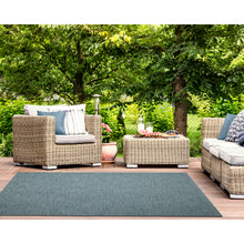 Load image into Gallery viewer, Liora Manne Soleil Wrought Iron Indoor Outdoor Rug Aqua