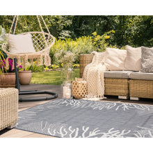 Load image into Gallery viewer, Liora Manne Carmel Reef Border Indoor Outdoor Area Rug Navy