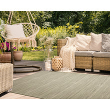 Load image into Gallery viewer, Liora Manne Miranda Tweed Stripe Indoor Outdoor Area Rug Green