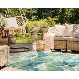 Liora Manne Marina Lotus Indoor Outdoor Area Rug Green