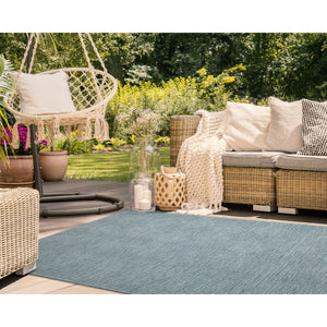 Liora Manne Soleil Maize Indoor Outdoor Rug Aqua