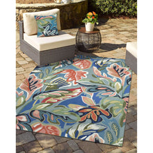 Load image into Gallery viewer, Liora Manne Capri On Holiday Indoor Outdoor Rug Aqua