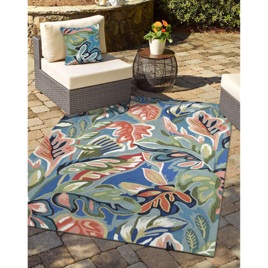 Liora Manne Capri On Holiday Indoor Outdoor Rug Aqua