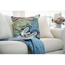 Load image into Gallery viewer, Liora Manne Frontporch On Holiday Indoor Outdoor Pillow Aqua