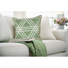 Load image into Gallery viewer, Liora Manne Frontporch Hex Indoor Outdoor Pillow Green