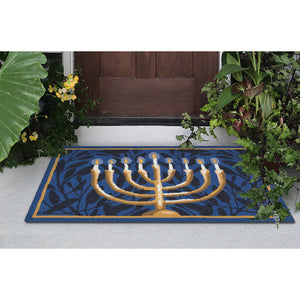 Liora Manne Frontporch Nights Of Lights Indoor Outdoor Rug Navy