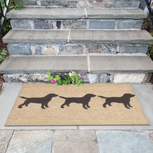 Load image into Gallery viewer, Liora Manne Frontporch Doggies Indoor Outdoor Area Rug Black