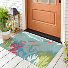 Load image into Gallery viewer, Liora Manne Ravella Ocean View Indoor Outdoor Area Rug Blue