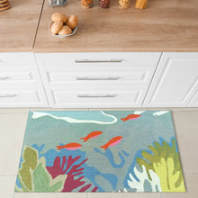 Load image into Gallery viewer, Liora Manne Ravella Ocean View Indoor Outdoor Area Rug Blue