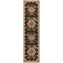 Load image into Gallery viewer, Liora Manne Riviera Kilim Indoor Outdoor Area Rug Black