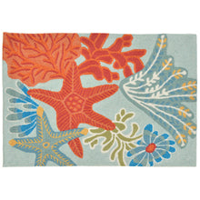 Load image into Gallery viewer, Liora Manne Ravella Ocean Scene Indoor Outdoor Area Rug Aqua