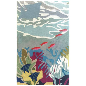 Liora Manne Ravella Ocean View Indoor Outdoor Area Rug Blue