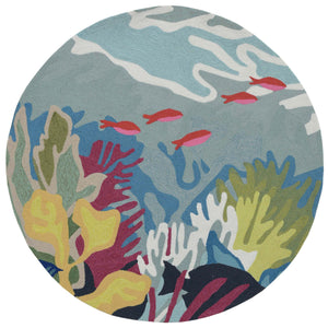 Liora Manne Ravella Ocean View Indoor Outdoor Area Rug Blue