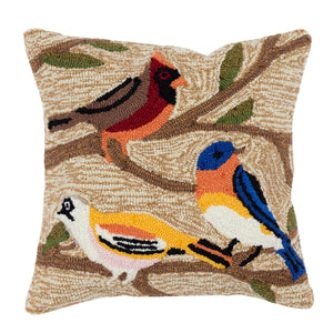 Liora Manne Frontporch Birds Indoor Outdoor Decorative Pillow Multi