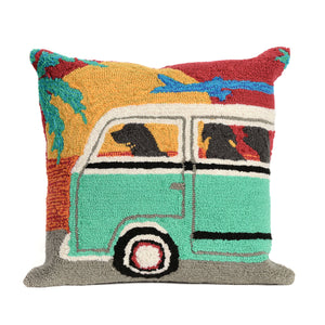 Liora Manne Frontporch Beach Trip Indoor Outdoor Decorative Pillow Sunset