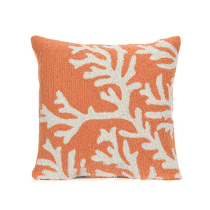 Liora Manne Frontporch Coral Indoor Outdoor Decorative Pillow Coral