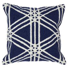 Load image into Gallery viewer, Liora Manne Frontporch Hex Indoor Outdoor Pillow Navy