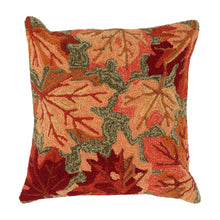 Load image into Gallery viewer, Liora Manne Frontporch Falling Leaves Indoor Outdoor Pillow Moss