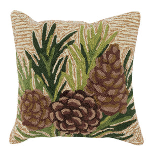 Liora Manne Frontporch Pinecones Indoor Outdoor Pillow Natural