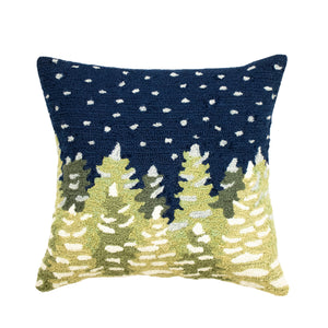 Liora Manne Frontporch Let It Snow Indoor Outdoor Pillow Midnight