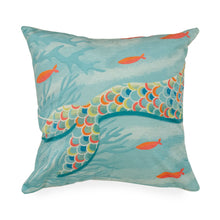 Load image into Gallery viewer, Liora Manne Illusions Mermaid At Heart Indoor Outdoor Decorative Pillow Ocean