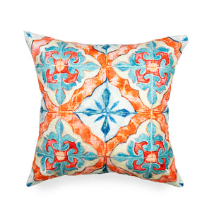 Liora Manne Illusions Madrid Indoor Outdoor Decorative Pillow Aqua