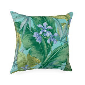 Liora Manne Illusions Tropical Leaf Indoor Outdoor Decorative Pillow Aqua