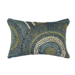 Liora Manne Marina Circles Indoor Outdoor Decorative Pillow Azure