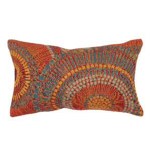 Liora Manne Marina Circles Indoor Outdoor Decorative Pillow Saffron