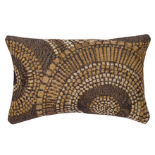 Load image into Gallery viewer, Liora Manne Marina Circles Indoor Outdoor Decorative Pillow Brown