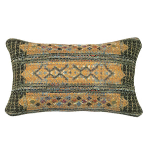 Liora Manne Marina Tribal Stripe Indoor Outdoor Decorative Pillow Green