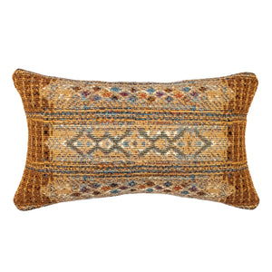 Liora Manne Marina Tribal Stripe Indoor Outdoor Decorative Pillow Gold