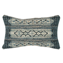 Load image into Gallery viewer, Liora Manne Marina Tribal Stripe Indoor Outdoor Decorative Pillow Denim