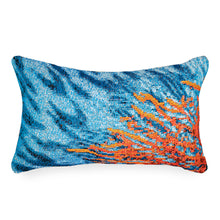 Load image into Gallery viewer, Liora Manne Marina Coral Indoor Outdoor Decorative Pillow Ocean