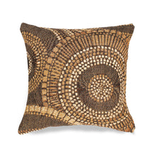 Load image into Gallery viewer, Liora Manne Marina Circles Indoor Outdoor Decorative Pillow Brown