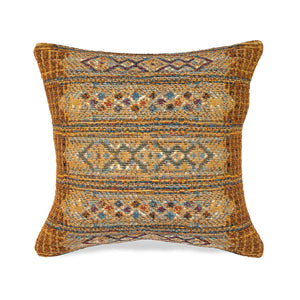 Liora Manne Marina Tribal Stripe Indoor Outdoor Decorative Pillow Gold